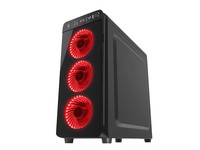 NATEC NPC-1131 Genesis PC case IRID 300 RED MIDI TOWER USB 3.0