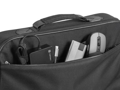 Custodia per laptop Natec Impala 2 per computer portatili da 14,1" - Telaio rigido antiurto - Nero