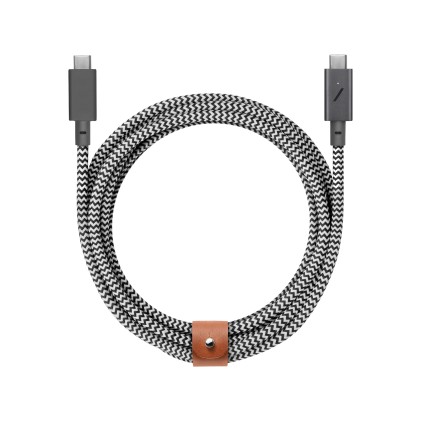 Cavo Belt Pro Con Fibbia 2.4M-240W Usb-C/Usb-C- Zebra
