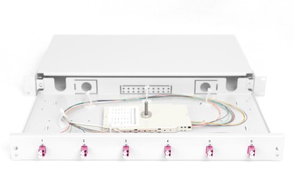 Scatola Di Giunzione Fibra Ottica 6 Connettori Lc Om4 Duplex Digitus