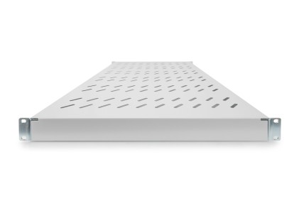 Ripiano Per Armadi Rack 19&#34; Estensione Variabile 700-900 Mm Con 4 Agganci Colore Grigio