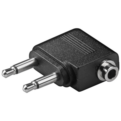 ADATTATORE 2x 3.5MM MASCHIO 2 PIN MONO - 3.5MM FEMMINA 3 PIN STEREO