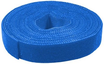 Matassa 4 Mt Nastro Velcro Larghezza 16Mm Colore Blu