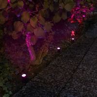 SET 3 LAMPADE LED LUCI COLORATE CON PANNELLO SOLARE DA ESTERNO