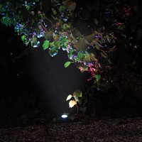 SET 3 LAMPADE LED LUCI COLORATE CON PANNELLO SOLARE DA ESTERNO