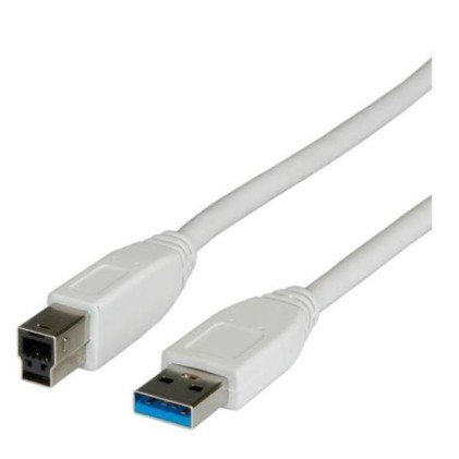 Cavo Usb 3.0 Connettori A-B 9 Poli Mt. 0,80 Bianco