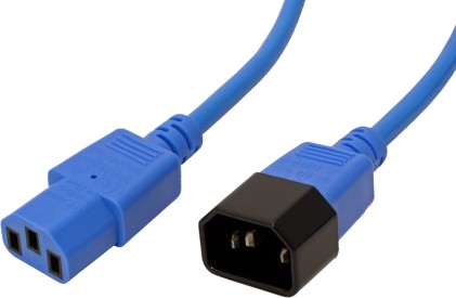 *Cavo Alimentazione Prolunga Monitor Maschio/Femmina Mt.1.8 Colore Blu