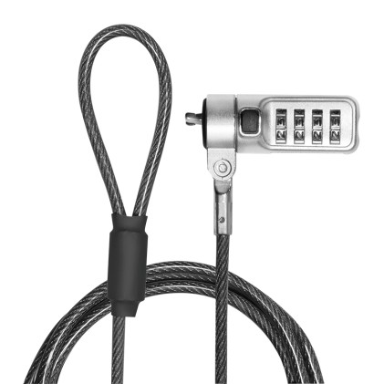 Cavo Di Sicurezza Per Notebook Attacco Noble Con Serratura A Combinazione