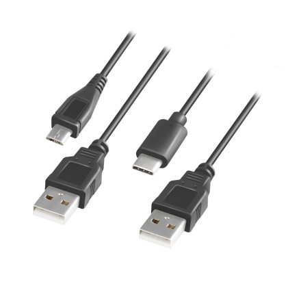 Batteria Portatile Per Smartphone E Tablet 5000 Mah Con Due Porte Usb Nera