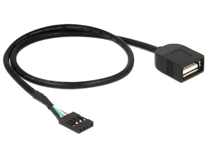Cavo Adattatore Usb 2.0 Femmina - Pin 4 Poli Cm 40