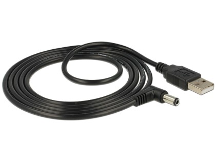 Cavo Di Alimentazione Usb Dc 5,5 X 2,50Mm 90° 1,5 Mt