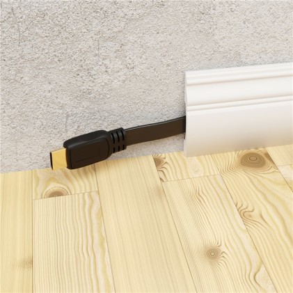 Cavo Hdmi Piatto Mt. 5 High Speed Con Ethernet Colore Nero