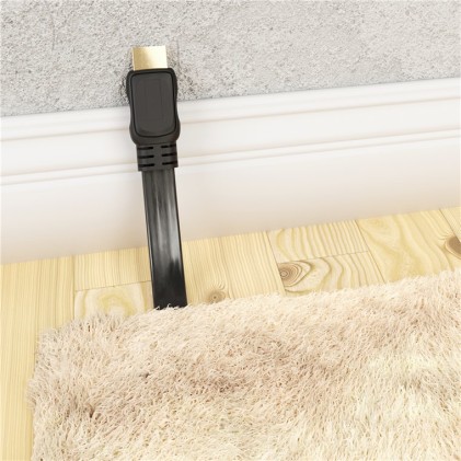 Cavo Hdmi Piatto Mt. 5 High Speed Con Ethernet Colore Nero