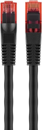 Cavo Di Rete Da Esterno Cat 6 U/Utp Colore Nero Mt 30