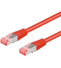 Cavo Rete Cat 6A Schermato S/Ftp (Pimf) Lszh In Rame Colore Rosso Mt 3