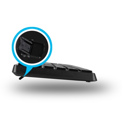 NGS Allure Kit, QWERTY, ES tastiera Mouse incluso RF Wireless Spagnolo Nero