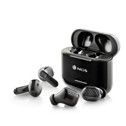 Ngs Set Da 4 Auricolari, Due Paia Bluetooth Con Connessione Automatica, 30 Ore, Sensore Touch, Gommi