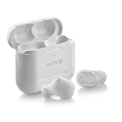 Ngs Set Da 4 Auricolari, Due Paia Bluetooth Con Connessione Automatica, 30 Ore, Sensore Touch, Gommi