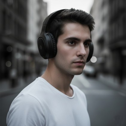 NGS Artica Tempest Black Auricolare Con cavo e senza cavo A Padiglione Musica e Chiamate USB tipo-C Bluetooth Nero