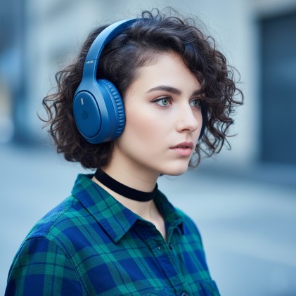 NGS Artica Tempest Blue Auricolare Con cavo e senza cavo A Padiglione Musica e Chiamate USB tipo-C Bluetooth Blu