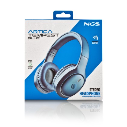 NGS Artica Tempest Blue Auricolare Con cavo e senza cavo A Padiglione Musica e Chiamate USB tipo-C Bluetooth Blu