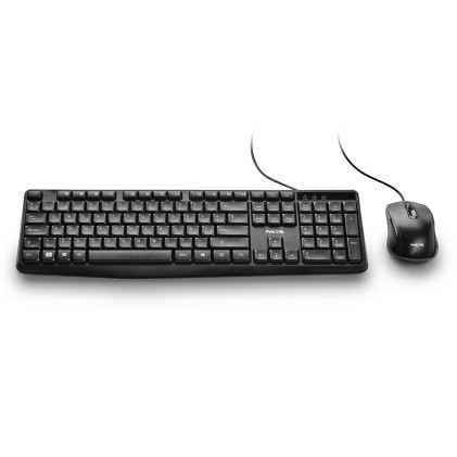 NGS COCOA KIT V2 tastiera Mouse incluso Universale USB QWERTY Spagnolo Nero