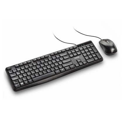 NGS COCOA KIT V2 tastiera Mouse incluso Universale USB QWERTY Spagnolo Nero