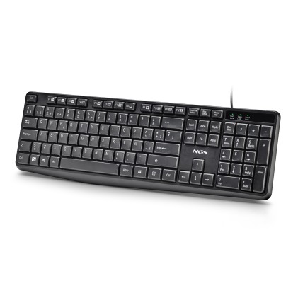 NGS COCOA KIT V2 tastiera Mouse incluso Universale USB QWERTY Spagnolo Nero