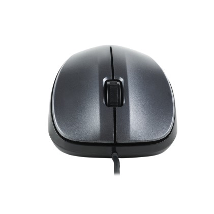 NGS Crew Mouse USB 1200 dpi - 3 pulsanti - Uso ambidestro - Cavo da 1,30 m - Grigio/Nero