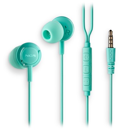NGS CROSS DRIFT MINT Auricolare Cablato In-ear Musica e Chiamate Colore menta