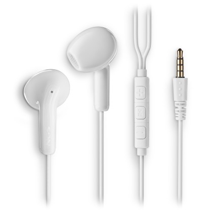 NGS CROSS FLIP Auricolare Cablato In-ear Musica e Chiamate Bianco