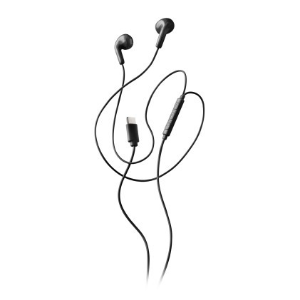 NGS CROSS GLIDE Auricolare Cablato In-ear Musica e Chiamate USB tipo-C Nero