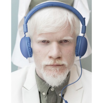 NGS CROSS HOP Cuffie Cablato A Padiglione Musica e Chiamate Blu