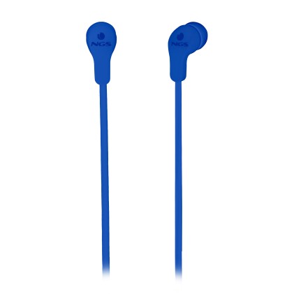 NGS Cross Skip Cuffie Cablato In-ear Musica e Chiamate Blu