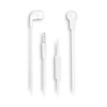 NGS Cross Skip Cuffie Cablato In-ear Musica e Chiamate Bianco
