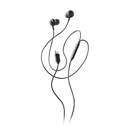 NGS CROSS STEP Auricolare Cablato In-ear Musica e Chiamate USB tipo-C Nero