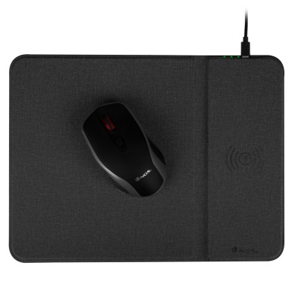 Ngs Mouse Ottico Wireless Con Batteria Incorporata E Mousepad Per Ricarica Wireless