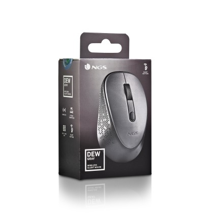 NGS DEW mouse Ambidestro RF Wireless Ottico 1600 DPI