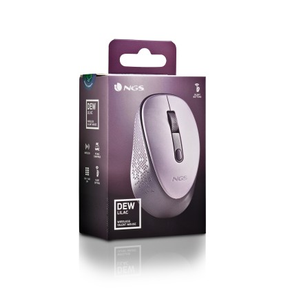 Ngs Mouse Wireless Lilla 2 Pulsanti E Rotella Di Scorrimento