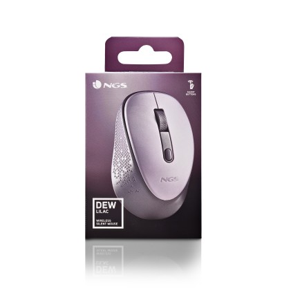 Ngs Mouse Wireless Lilla 2 Pulsanti E Rotella Di Scorrimento