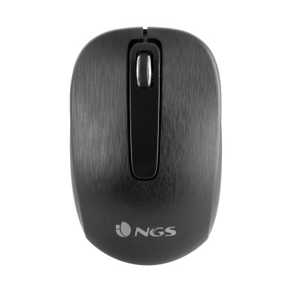 NGS Dragonfly Kit, QWERTY, ES tastiera Mouse incluso RF Wireless Spagnolo Nero