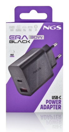 NGS ERA 30W BLACK Universale Nero AC Ricarica rapida Interno