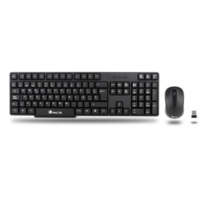 NGS EUPHORIA KIT tastiera Mouse incluso RF Wireless QWERTY Inglese Nero