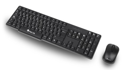 NGS EUPHORIA KIT tastiera Mouse incluso RF Wireless QWERTY Inglese Nero