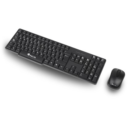 NGS EUPHORIA KIT tastiera Mouse incluso RF Wireless QWERTY Inglese Nero