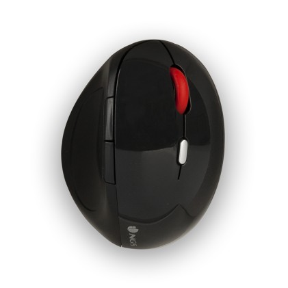 Ngs Mouse Wireless Ergonomico Lucido