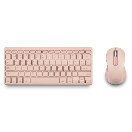 NGS FANTASY (QUERTY, ES) tastiera Mouse incluso Universale RF senza fili + Bluetooth QWERTY Spagnolo Rosa
