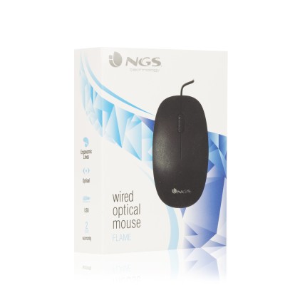 Ngs Mouse Ottico 1000Dpi Usb 3 Tasti Nero