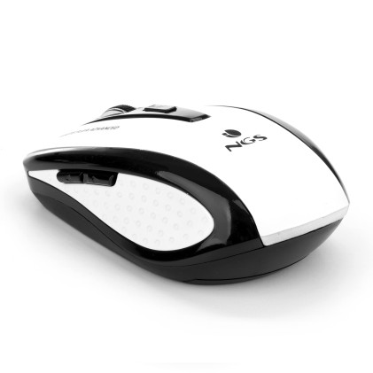 NGS White Flea Advanced mouse Mano destra RF Wireless Ottico 1600 DPI