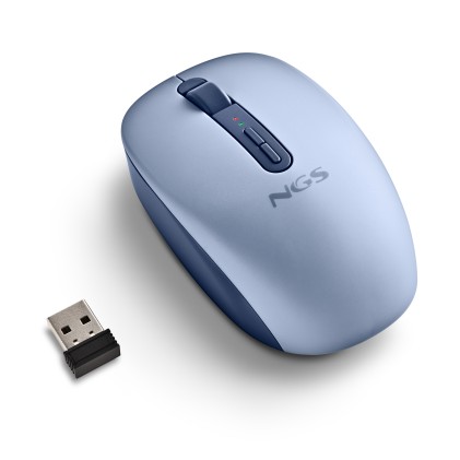 NGS FOG DUAL BLUE mouse Universale Ambidestro RF senza fili + Bluetooth 1600 DPI